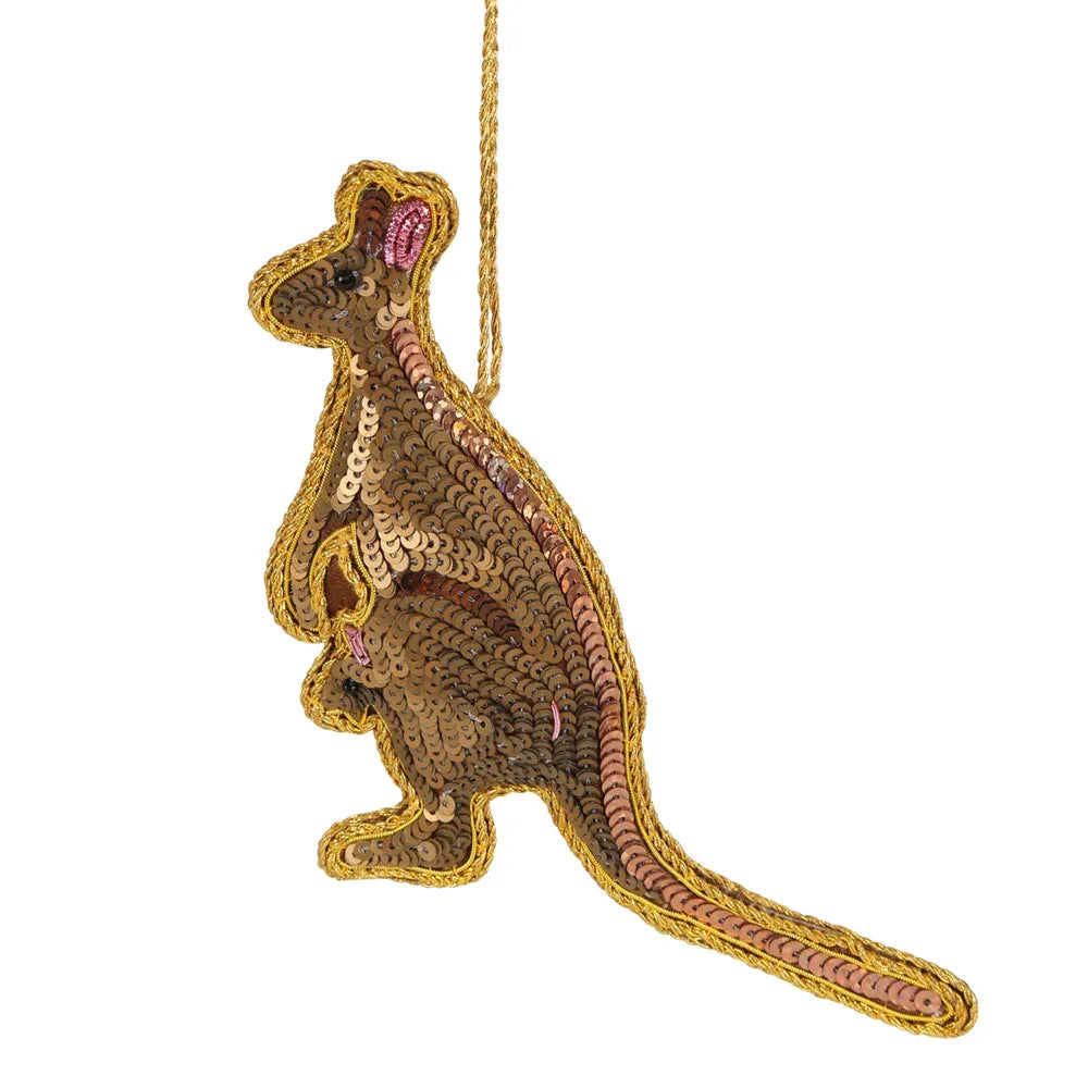 Kangaroo Sequin Hanging Decoration