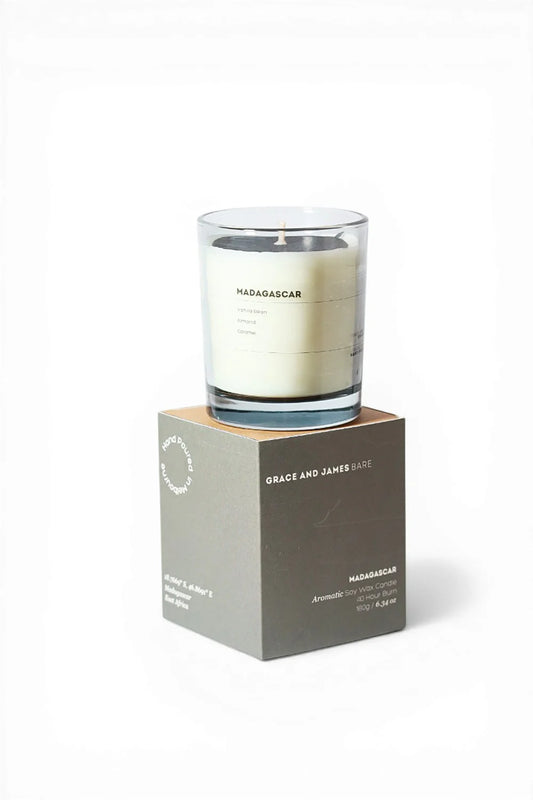 Madagascar Candle | Vanilla Bean, Almond and Caramel