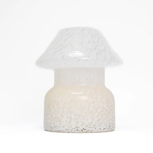 Mushroom Candle Lamp - White, Fresh Linen