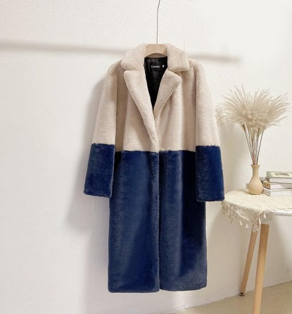 Two Toned Faux Fur Coats