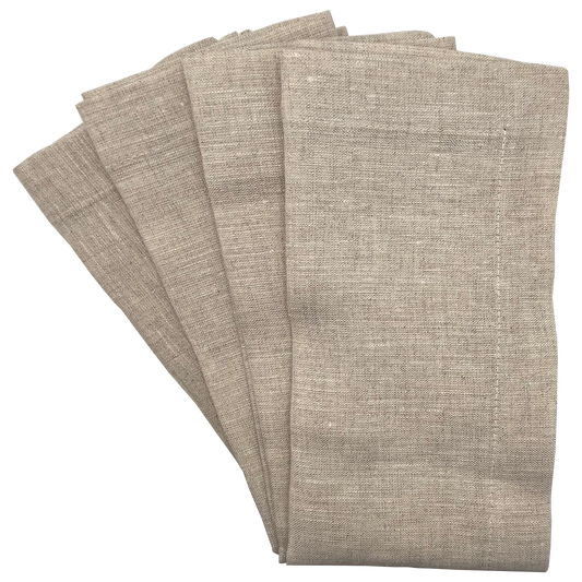 Handmade Linen Napkins (Oatmeal)