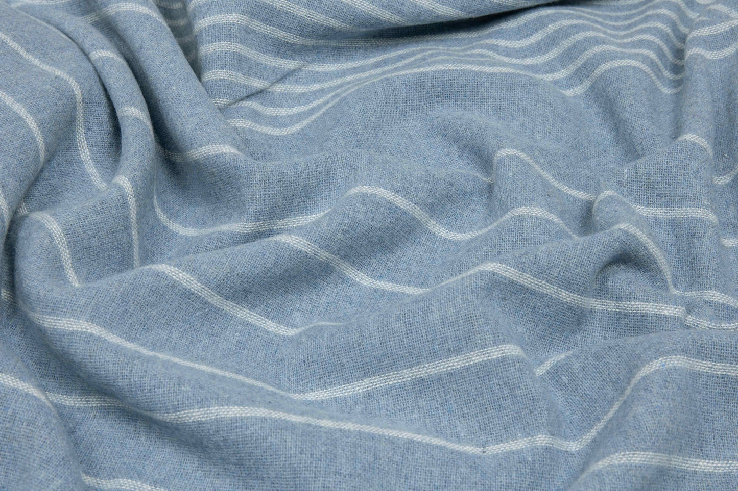 Merino Wool Blend Throw Rug - The Paddington Forever Blue