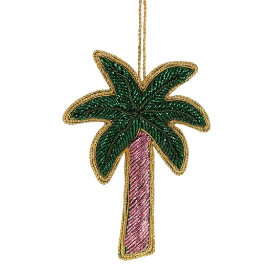 Palm Tree Sequin Hanging Decoration