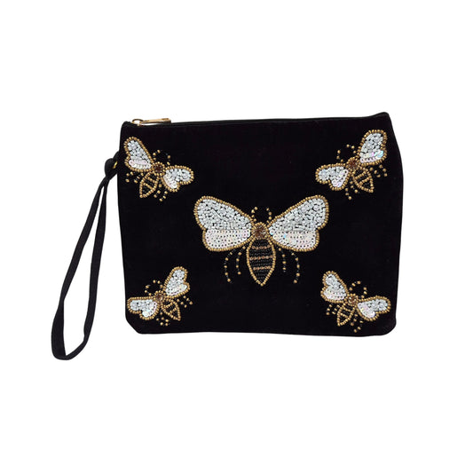 Beaded Bee Clutch
