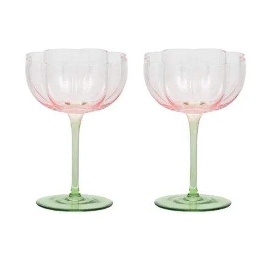 Tulip Cocktail Glasses Set of 2