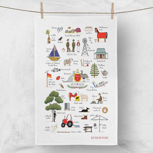 This is Australia Linen Tea Towel