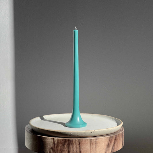 Turquoise Tusk Candle, Set of 2