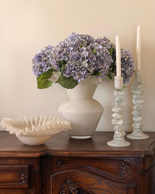 Real Touch Hydrangea Stems, Dusty Purple