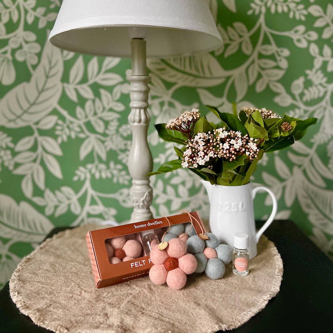 Felt Flower Air Fresheners - Blue Cypress & Jasmine