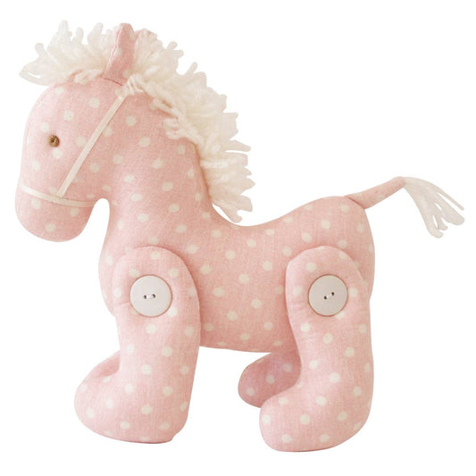 Jointed Pony - Pink White Spot
