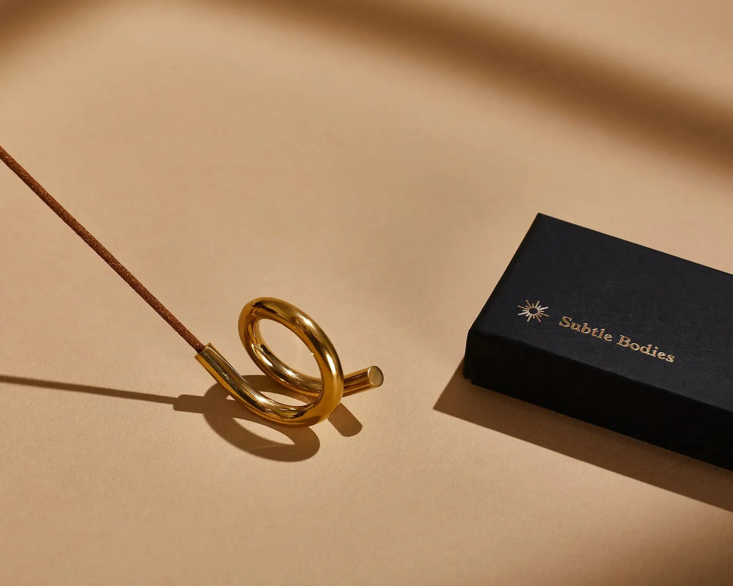 Brass Incense Holder - Loop