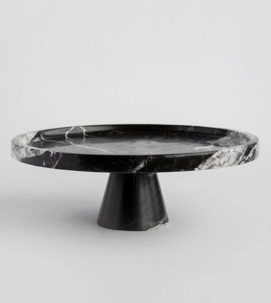 Black Marble Cake Stand