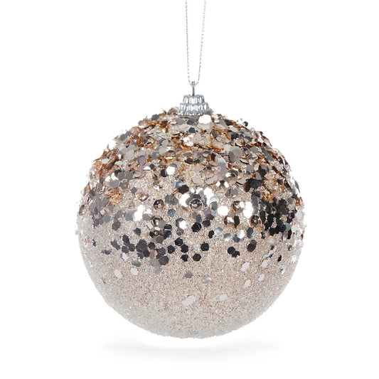 Champagne Glitter Bauble