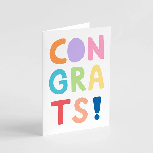 Colourful Congrats Card