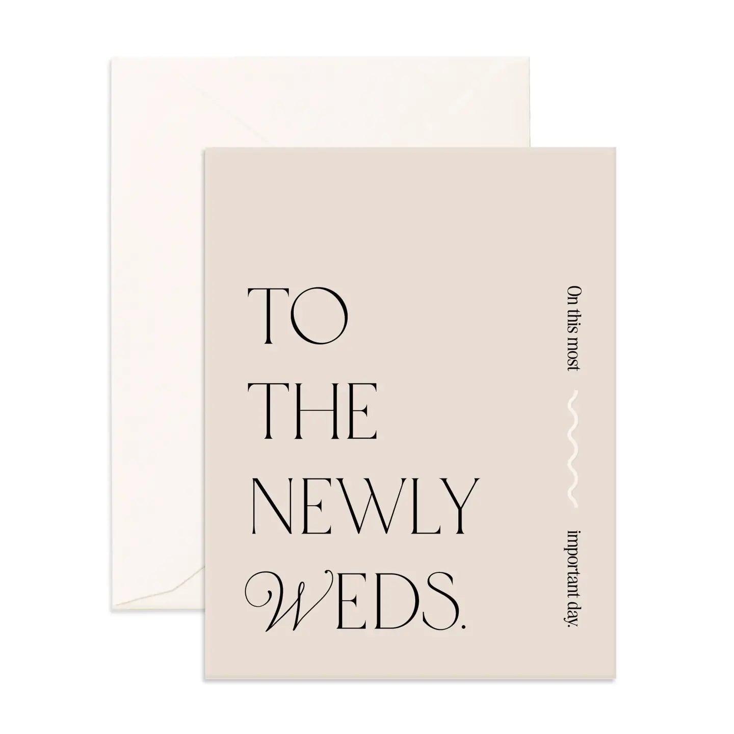 To The Newly Weds Card