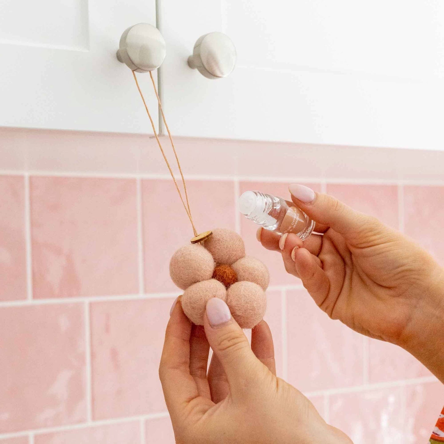 Felt Flower Air Fresheners - Blue Cypress & Jasmine