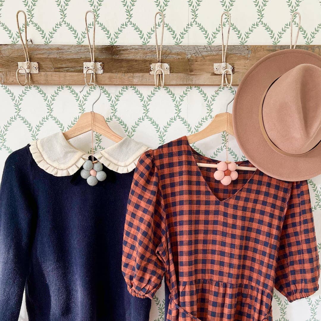 Felt Flower Air Fresheners - Blue Cypress & Jasmine