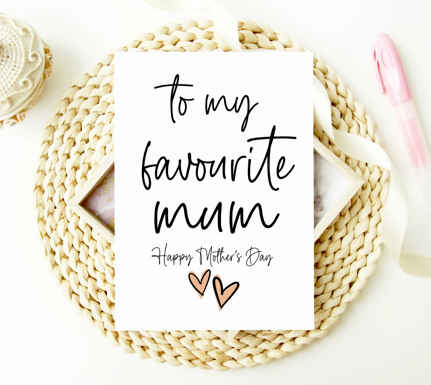 To My Favourite Mum Happy Mothers Day Card