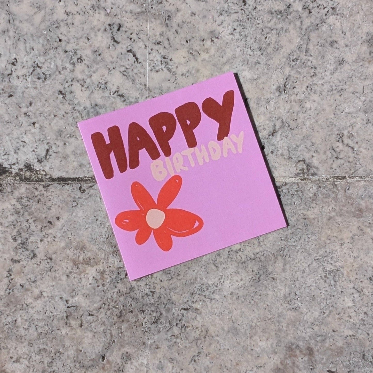 Happy Birthday Flower Card