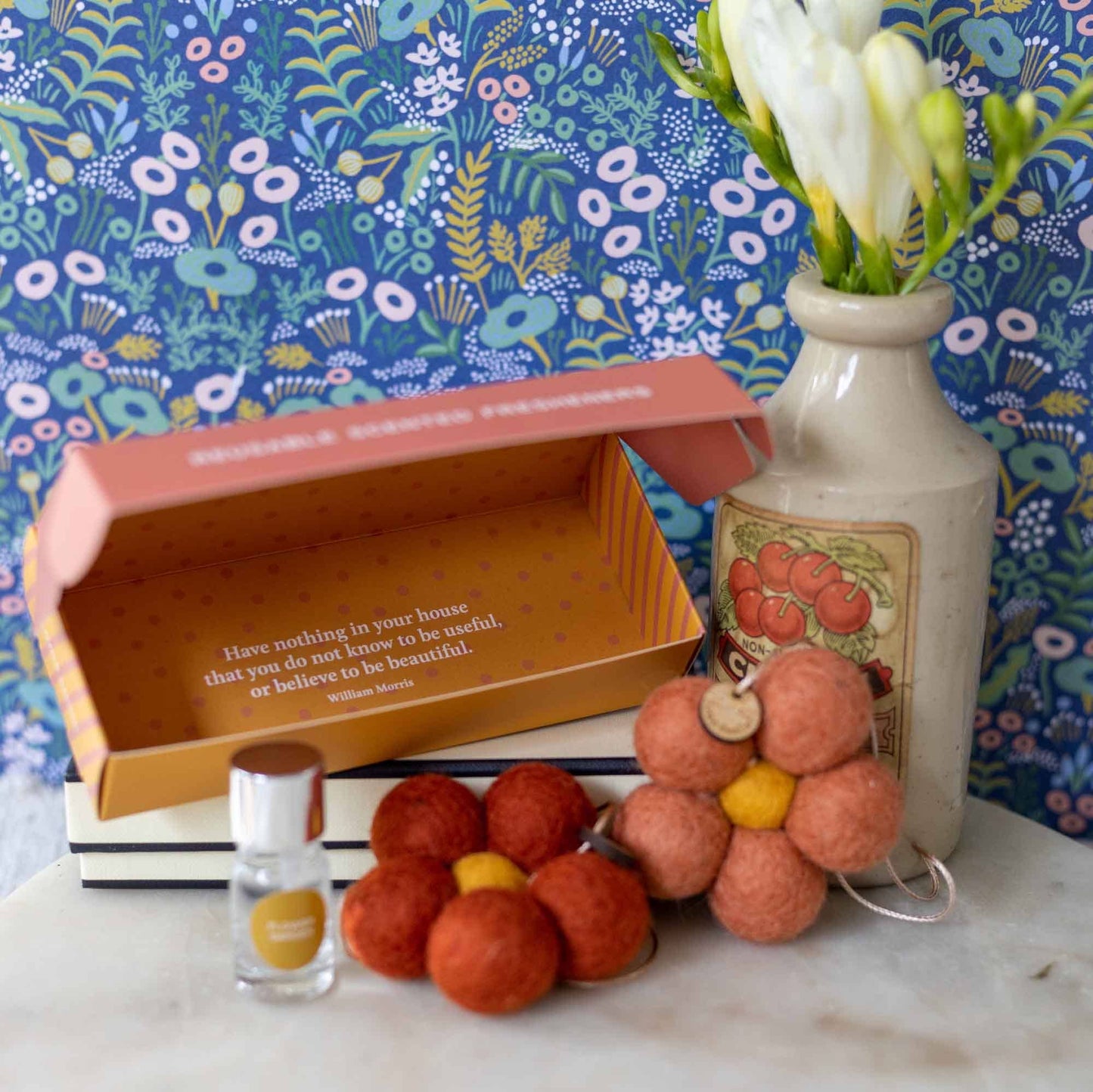 Felt Flower Air Fresheners - Flower Garden