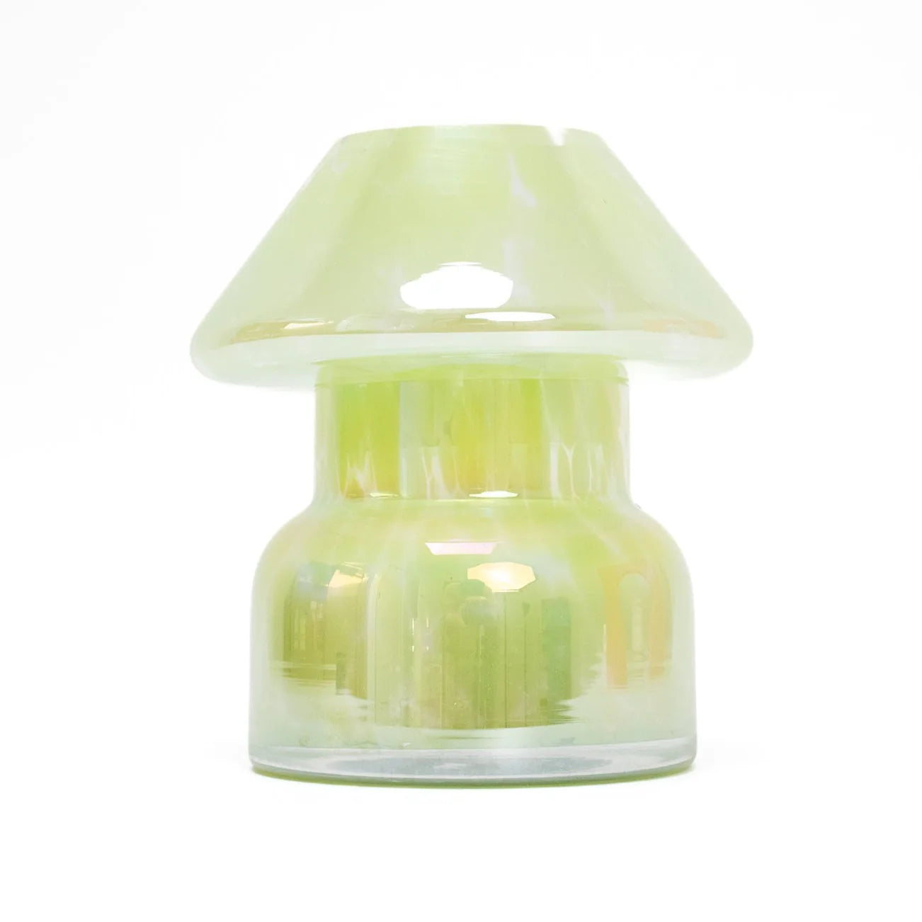 Mushroom Candle Lamp - Green, Lemongrass