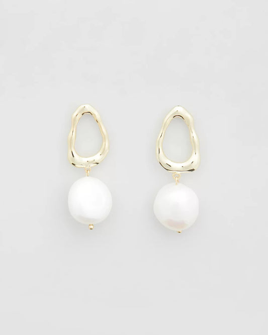 Ocean Earrings, Gold