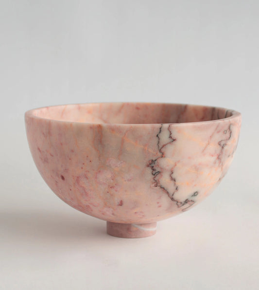 Pink Marble Fruit Bowl