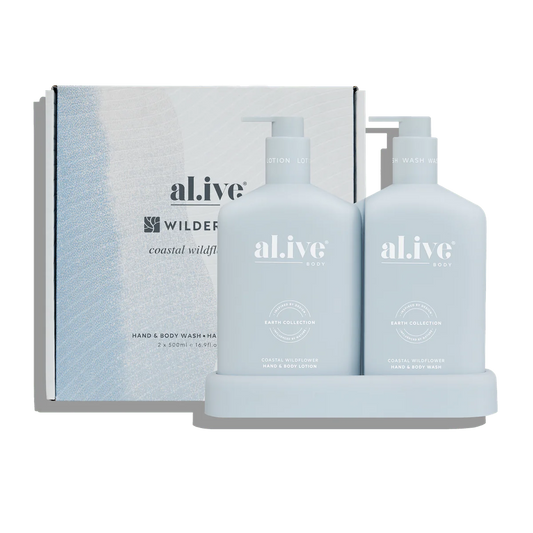 Al.ive Body Coastal Widflower - Wash & Lotion Duo + Tray