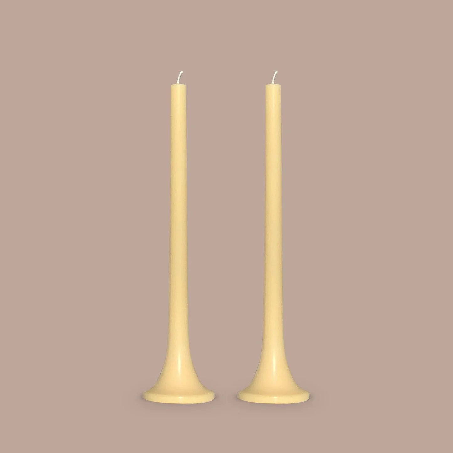 Yellow Tusk Candle, Set of 2